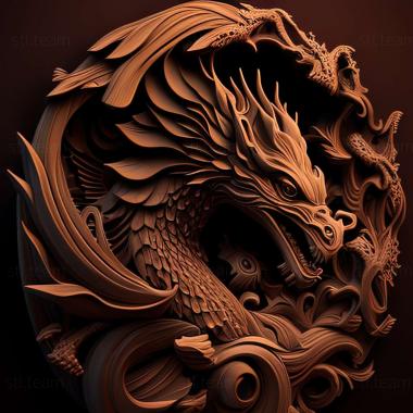 3D model dragon (STL)